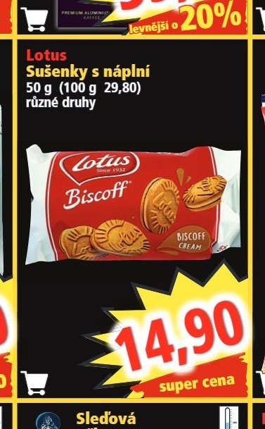 Lotus Sušenky s náplní