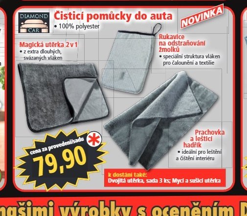 Čisticí pomůcky do auta