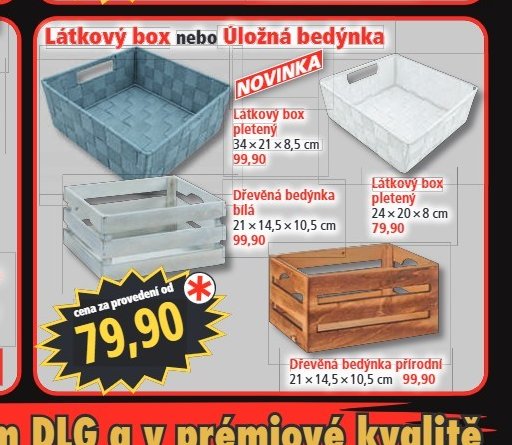 Látkový box nebo Úložná bedýnka