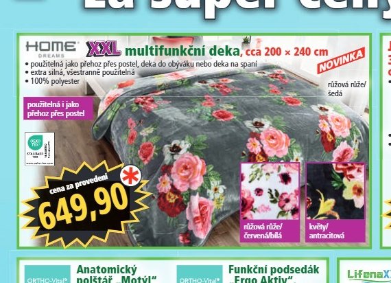 HOME DREAMS Multifunkční deka