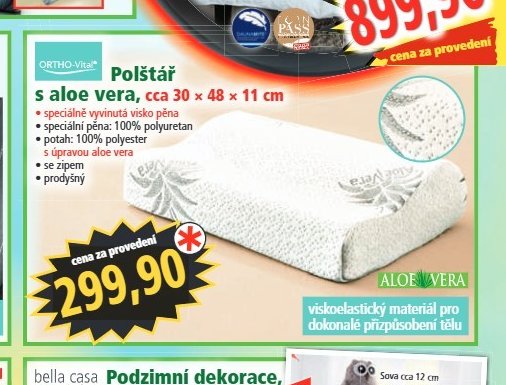 ORTHO-Vital Polštář s aloe vera
