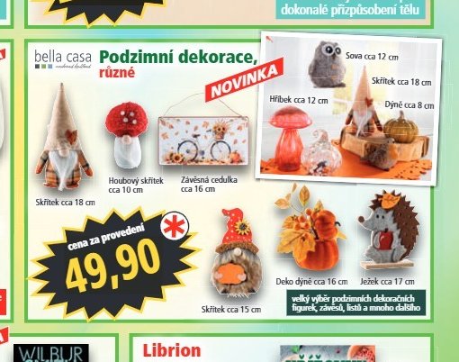 bella casa Podzimní dekorace