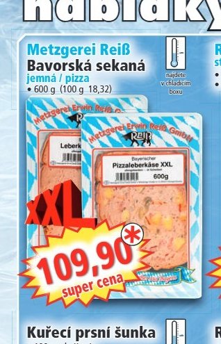 Metzgerei Reiß Bavorská sekaná jemná / pizza