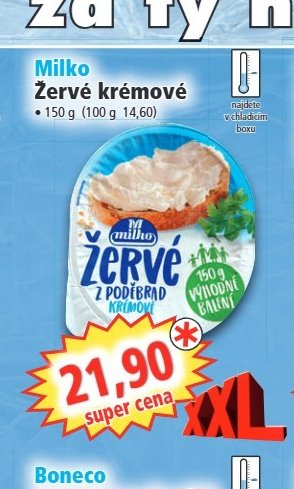Milko Žervé krémové