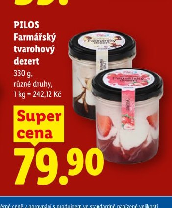 PILOS Farmářský tvarohový dezert