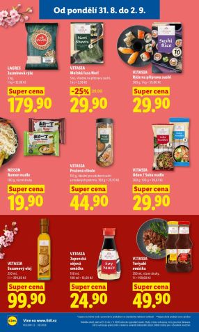 aktuální leták Lidl 31.8.2026-2.9.2026