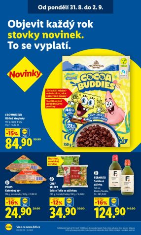 aktuální leták Lidl 31.8.2026-2.9.2026