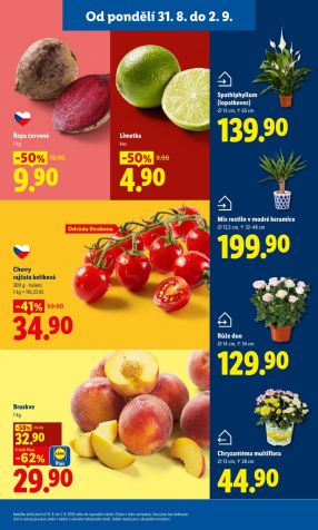 aktuální leták Lidl 31.8.2026-2.9.2026