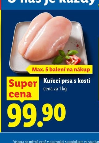 Kuřecí prsa s kostí