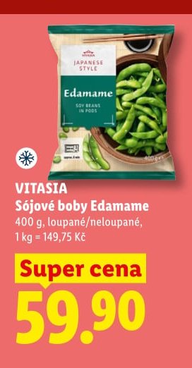 VITASIA Sójové boby Edamame