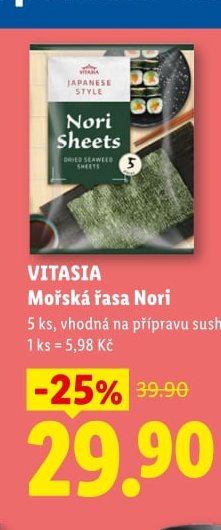 VITASIA Mořská řasa Nori