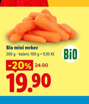 Bio mini mrkev