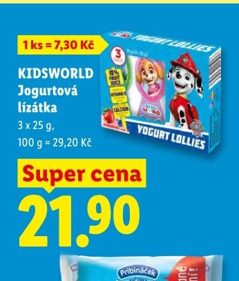 KIDSWORLD Jogurtová lízátka