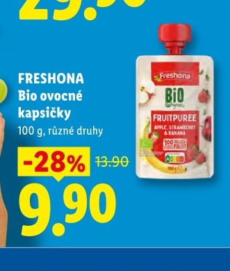 FRESHONA Bio ovocné kapsičky