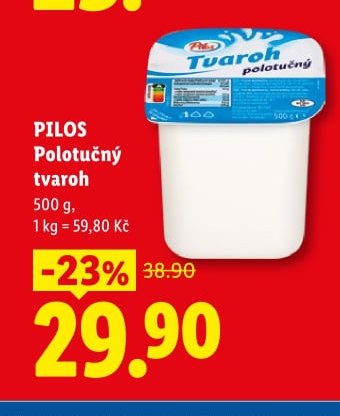 PILOS Polotučný tvaroh