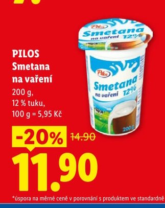 PILOS Smetana na vaření
