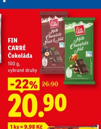 FIN CARRÉ Čokoláda
