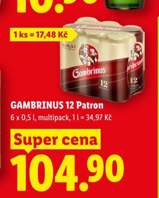 GAMBRINUS 12 Patron