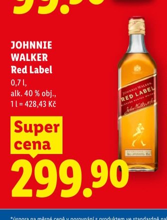 JOHNNIE WALKER Red Label
