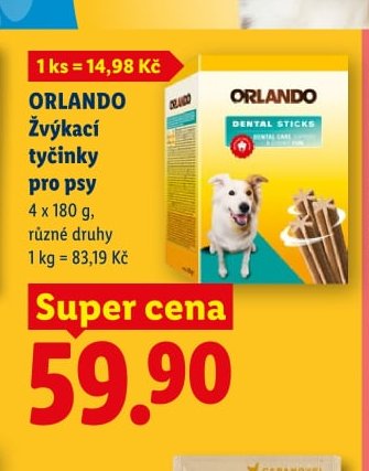 ORLANDO Žvýkací tyčinky pro psy