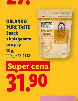 ORLANDO PURE TASTE Snack s kolagenem pro psy