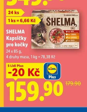 SHELMA Kapsičky pro kočky