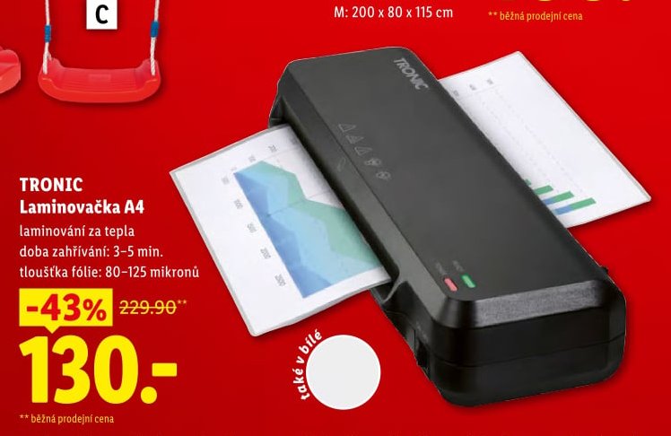 TRONIC Laminovačka A4