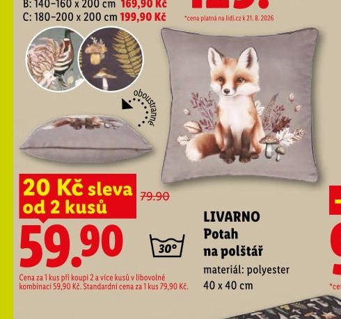LIVARNO Potah na polštář