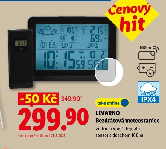 LIVARNO Bezdrátová meteostanice