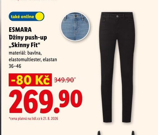 ESMARA Džíny push-up „Skinny Fit“