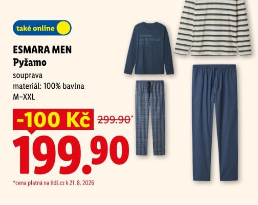 ESMARA MEN Pyžamo