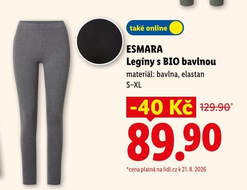 ESMARA Legíny s BIO bavlnou