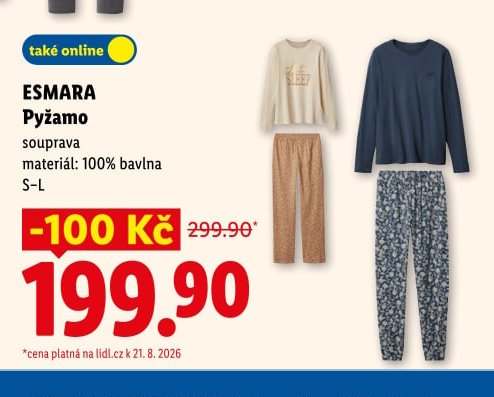 ESMARA Pyžamo souprava