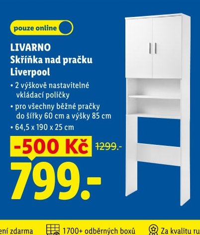 LIVARNO Skříňka nad pračku Liverpool