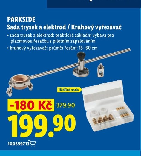 PARKSIDE Sada trysek a elektrod / Kruhový vyřezávač