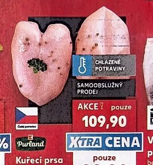 Kuřecí prsa s kostí cena za 1 kg