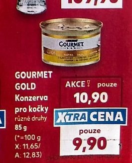 Gourmet Gold konzerva pro kočky různé druhy 85 g
