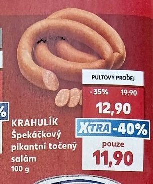 KRAHULÍK Špekáčkový pikantní točený salám