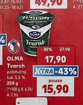 OLMA Tvaroh polotučný