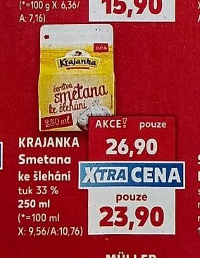 KRAJANKA Smetana ke šlehání