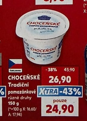CHOCEŇSKÉ Tradiční pomazánkové