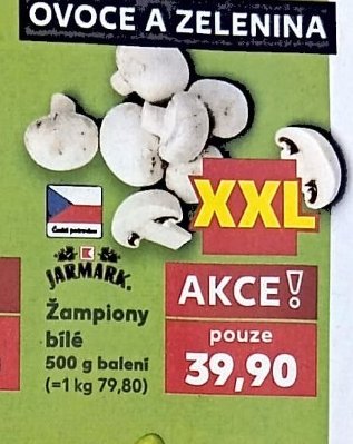 Žampiony bílé