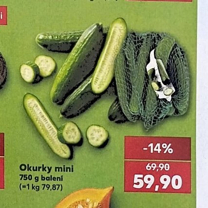Okurky mini