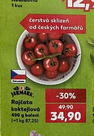Rajčata koktejlová