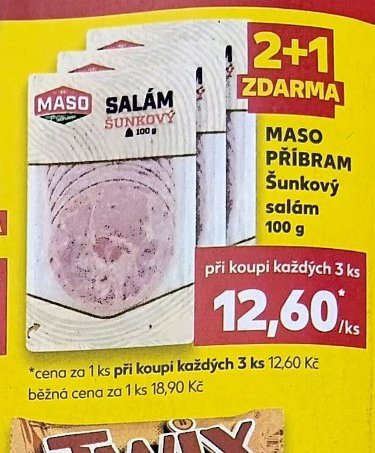 MASO PŘIBRAM Šunkový salám