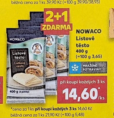 NOWACO Listové těsto