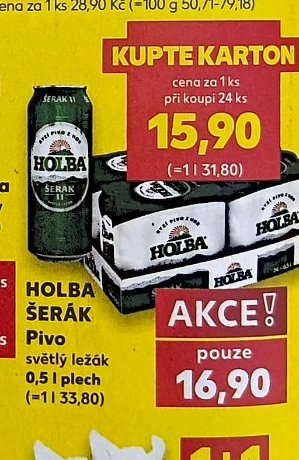 HOLBA ŠERÁK Pivo