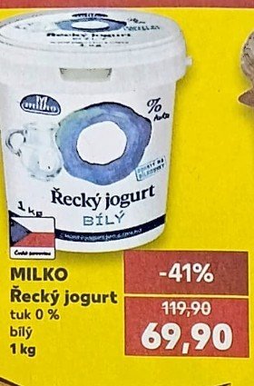 MILKO Řecký jogurt bílý 1 kg