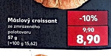 Máslový croissant