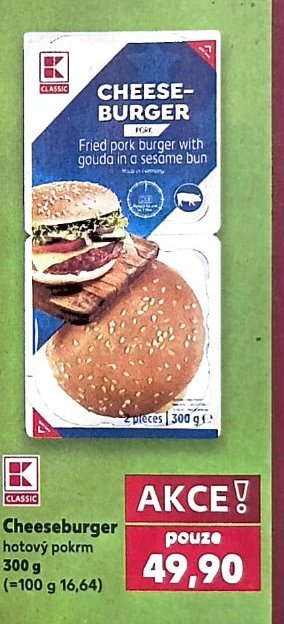 Cheeseburger hotový pokrm
